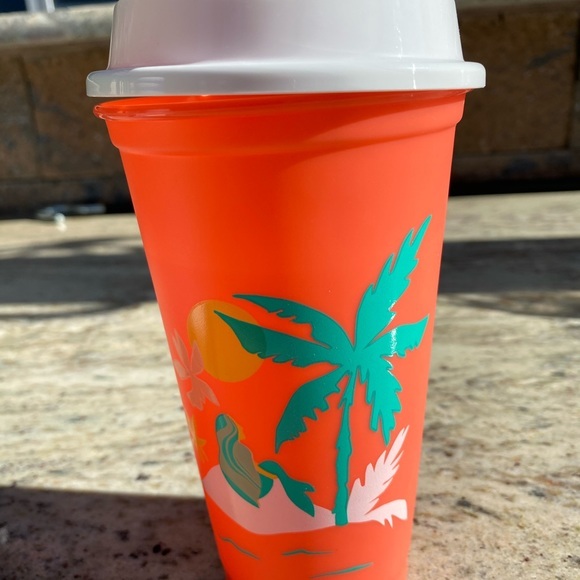 Starbuck Summer 2020 Hot/Cold Hawaiian Cup. I HAVE A WHITE & A LIGHT GREEN LEFT - Picture 10 of 16